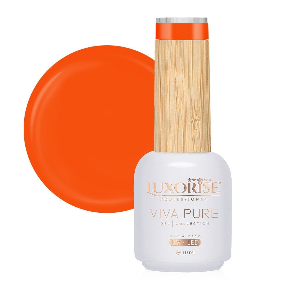 Oja Semipermanenta Hema Free Viva Pure LUXORISE - Fiery Orange 10ml Oja Semipermanenta Hema Free Viva Pure LUXORISE - Fiery Orange 10ml