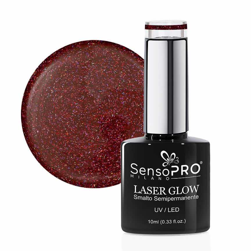 Oja Semipermanenta Holografica Laser Glow SensoPRO Milano 10ml, Red Attraction #28 Oja Semipermanenta Holografica Laser Glow SensoPRO Milano 10ml, Red Attraction #28