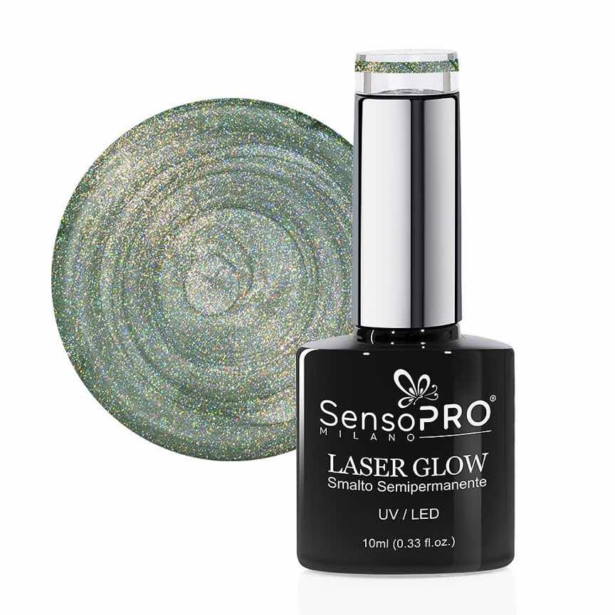 Oja Semipermanenta Holografica Laser Glow SensoPRO Milano 10ml, Impressive Glare #18 Oja Semipermanenta Holografica Laser Glow SensoPRO Milano 10ml, Impressive Glare #18