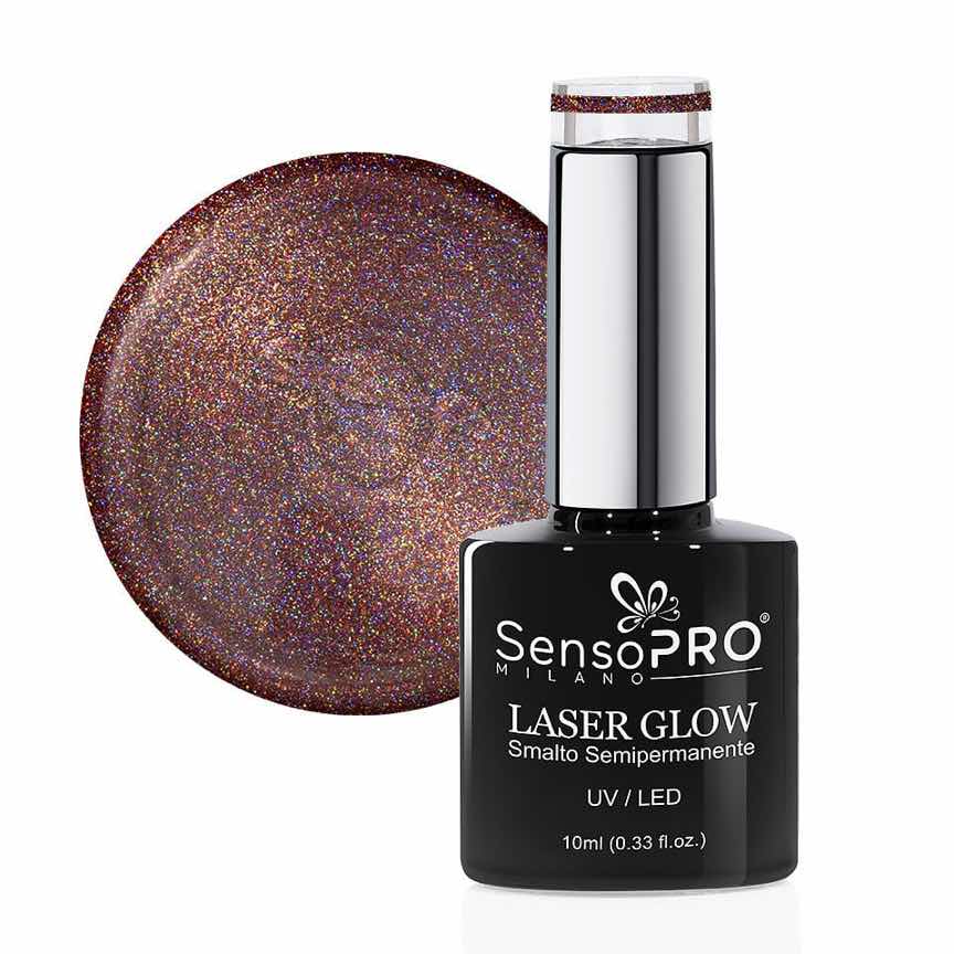 Oja Semipermanenta Holografica Laser Glow SensoPRO Milano 10ml, Temptation Look #17 Oja Semipermanenta Holografica Laser Glow SensoPRO Milano 10ml, Temptation Look #17