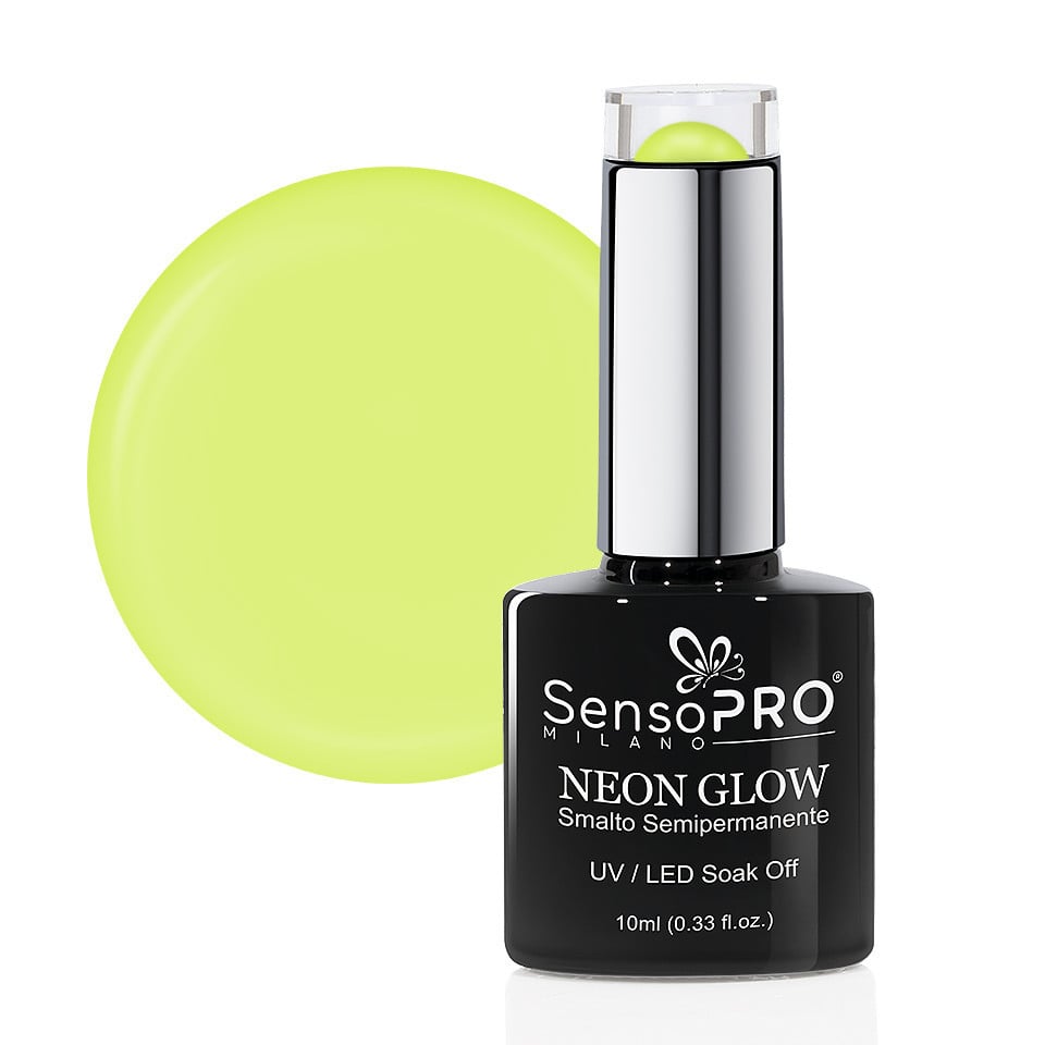 Oja Semipermanenta Neon Glow SensoPRO Milano #33 Laser Lime, 10ml Oja Semipermanenta Neon Glow SensoPRO Milano #33 Laser Lime, 10ml