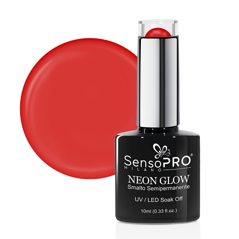 Oja Semipermanenta Neon Glow SensoPRO Milano #40 Spicy Cherry, 10ml Oja Semipermanenta Neon Glow SensoPRO Milano #40 Spicy Cherry, 10ml
