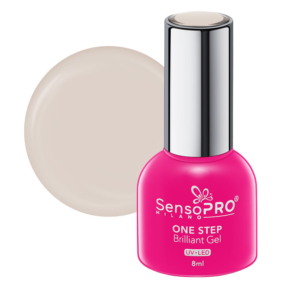 Oja Semipermanenta One Step Brilliant Gel SensoPRO Milano 8ml, Beach Walk #41 Oja Semipermanenta One Step Brilliant Gel SensoPRO Milano 8ml, Beach Walk #41