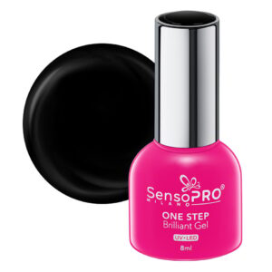 Oja Semipermanenta One Step Brilliant Gel SensoPRO Milano 8ml, Black Diamond #02