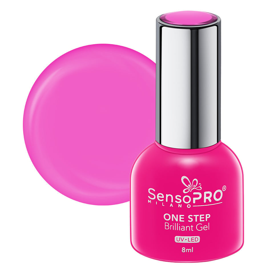 Oja Semipermanenta One Step Brilliant Gel SensoPRO Milano 8ml, Bonbon Fairy #11 Oja Semipermanenta One Step Brilliant Gel SensoPRO Milano 8ml, Bonbon Fairy #11