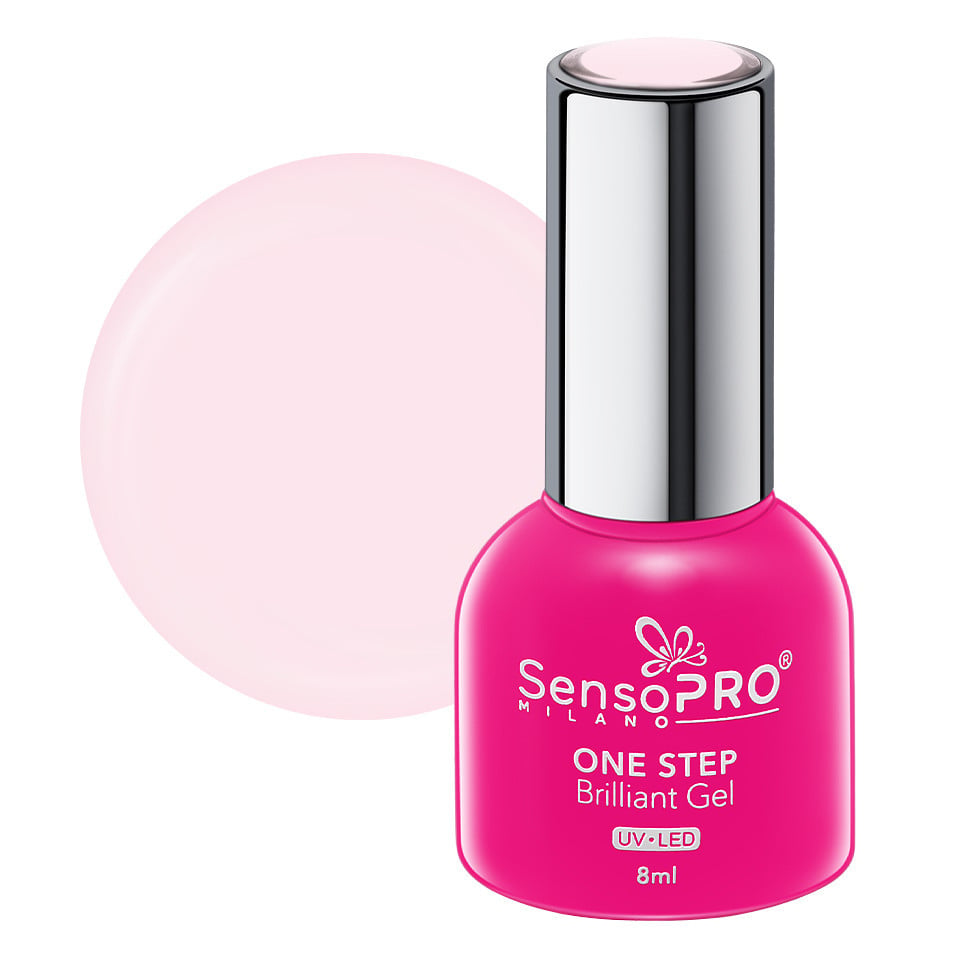 Oja Semipermanenta One Step Brilliant Gel SensoPRO Milano 8ml, Crushing Nude #110 Oja Semipermanenta One Step Brilliant Gel SensoPRO Milano 8ml, Crushing Nude #110