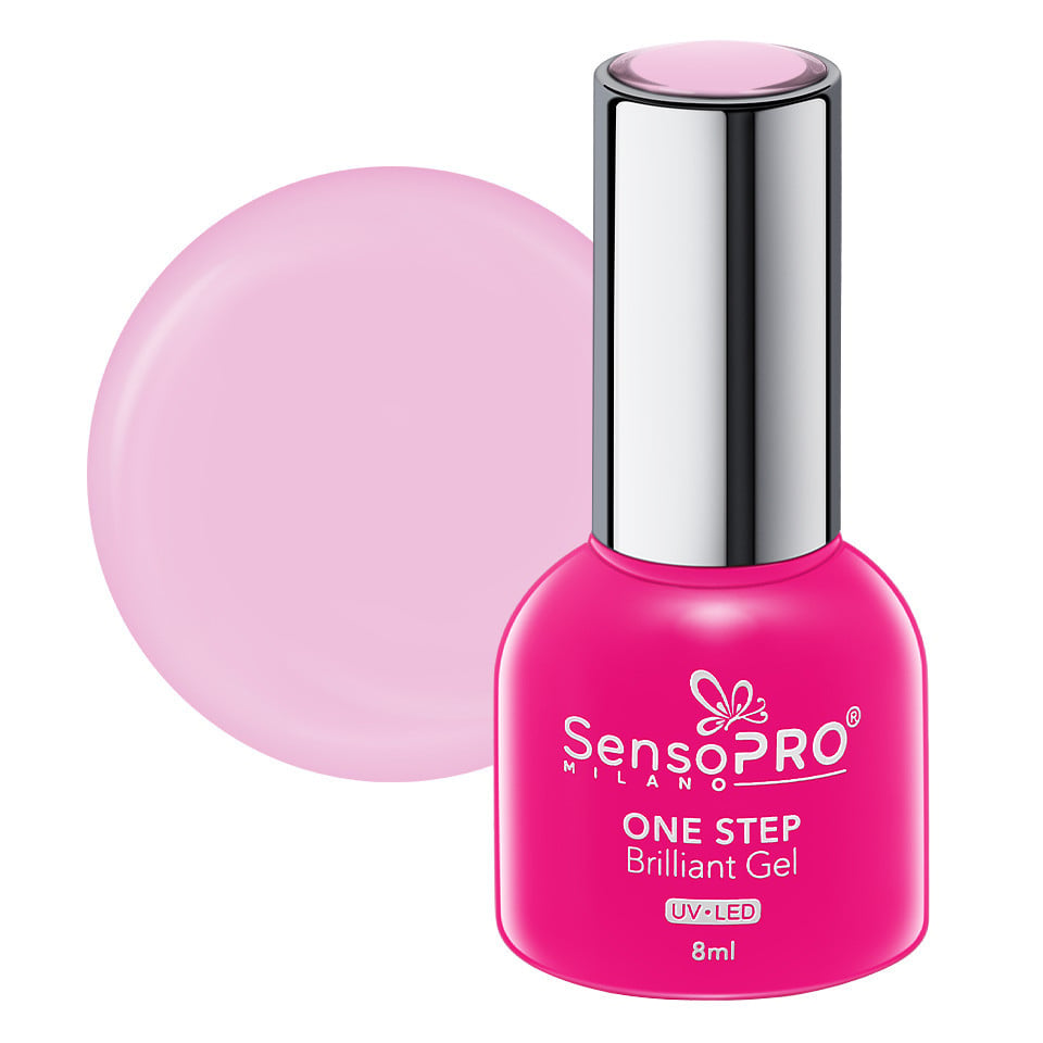 Oja Semipermanenta One Step Brilliant Gel SensoPRO Milano 8ml, Graceful Ballerina #12 Oja Semipermanenta One Step Brilliant Gel SensoPRO Milano 8ml, Graceful Ballerina #12