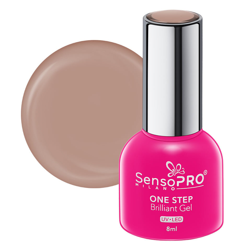 Oja Semipermanenta One Step Brilliant Gel SensoPRO Milano 8ml, Guilty Kiss #44 Oja Semipermanenta One Step Brilliant Gel SensoPRO Milano 8ml, Guilty Kiss #44