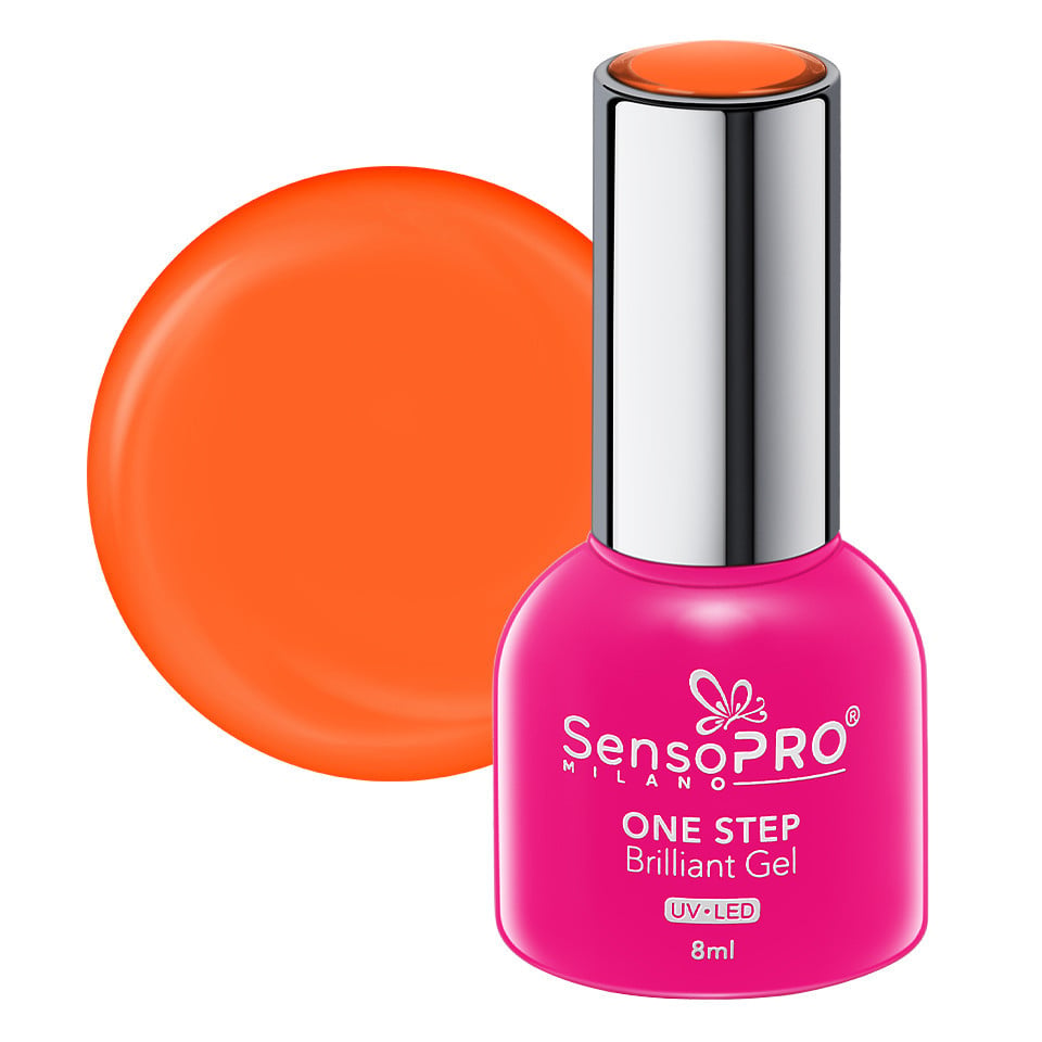 Oja Semipermanenta One Step Brilliant Gel SensoPRO Milano 8ml, Hot Illusion #113 Oja Semipermanenta One Step Brilliant Gel SensoPRO Milano 8ml, Hot Illusion #113