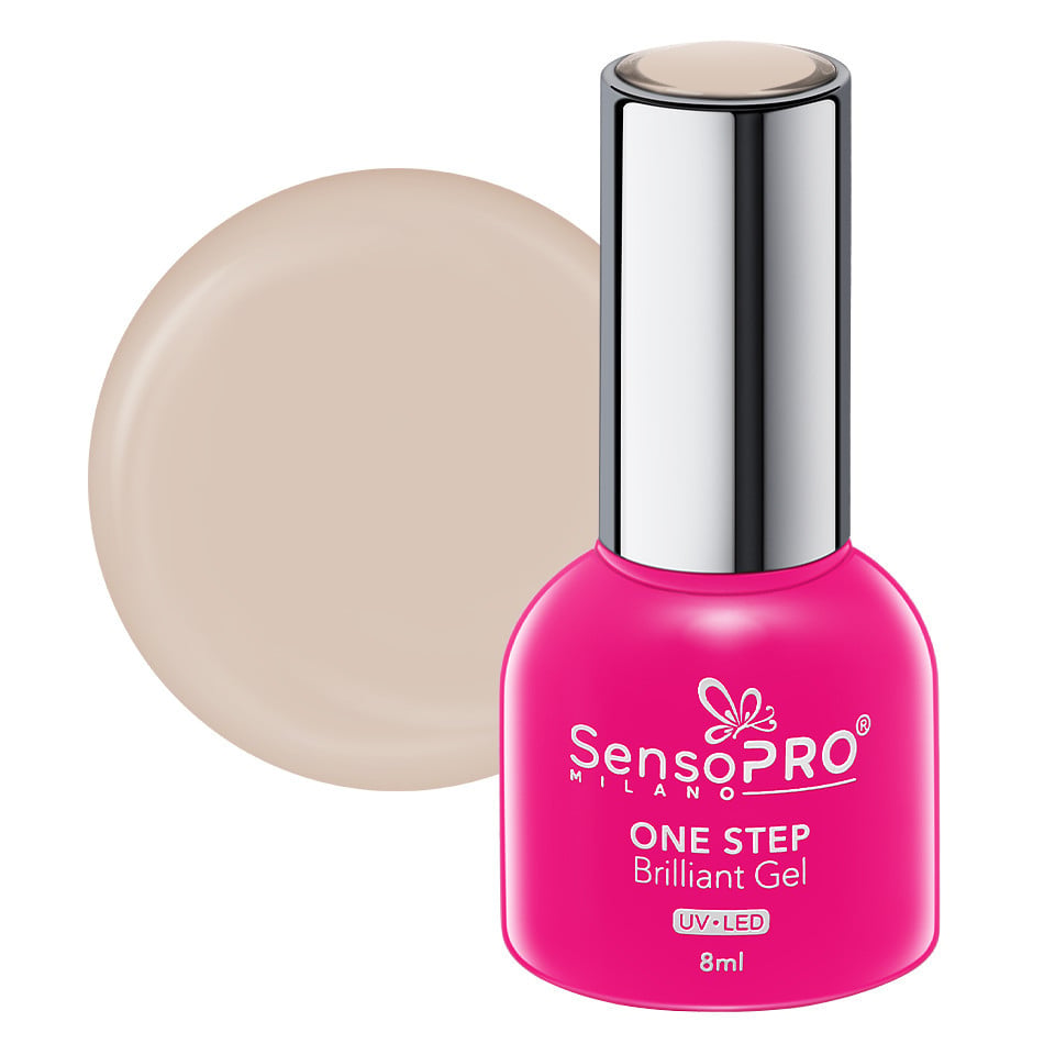 Oja Semipermanenta One Step Brilliant Gel SensoPRO Milano 8ml, More Beauty #43 Oja Semipermanenta One Step Brilliant Gel SensoPRO Milano 8ml, More Beauty #43