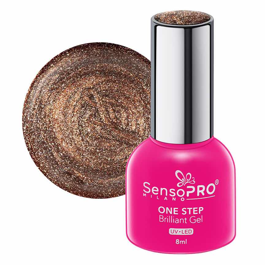Oja Semipermanenta One Step Brilliant Gel SensoPRO Milano 8ml, Wanted Goddess #74 Oja Semipermanenta One Step Brilliant Gel SensoPRO Milano 8ml, Wanted Goddess #74