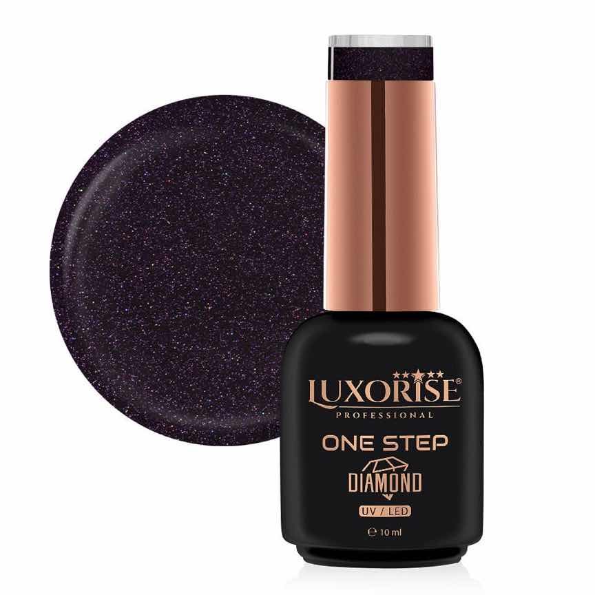 Oja Semipermanenta One Step Diamond Cosmic Purple 10ml, LUXORISE Oja Semipermanenta One Step Diamond Cosmic Purple 10ml, LUXORISE