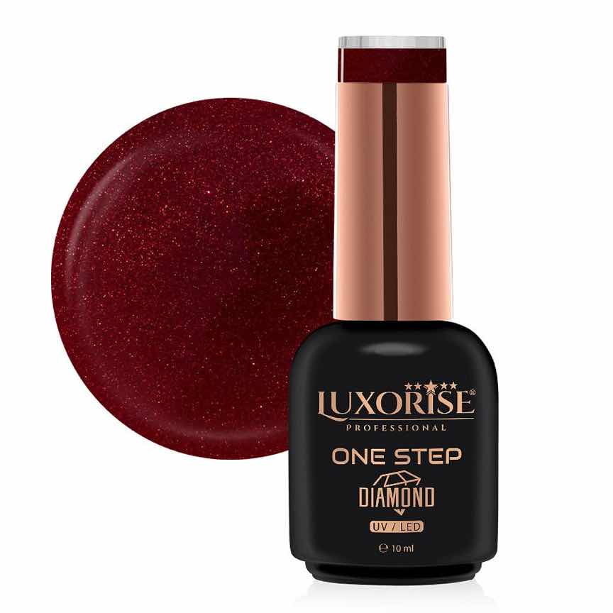Oja Semipermanenta One Step Diamond Moulain Rouge 10ml, LUXORISE Oja Semipermanenta One Step Diamond Moulain Rouge 10ml, LUXORISE