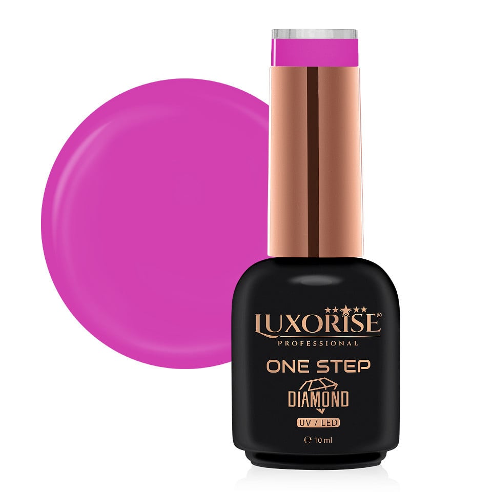 Oja Semipermanenta One Step Diamond Pink Roll 10ml, LUXORISE Oja Semipermanenta One Step Diamond Pink Roll 10ml, LUXORISE