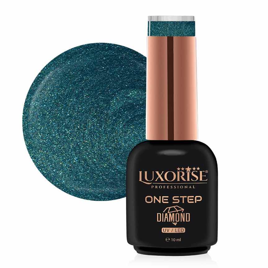 Oja Semipermanenta One Step Diamond Space Green 10ml, LUXORISE Oja Semipermanenta One Step Diamond Space Green 10ml, LUXORISE
