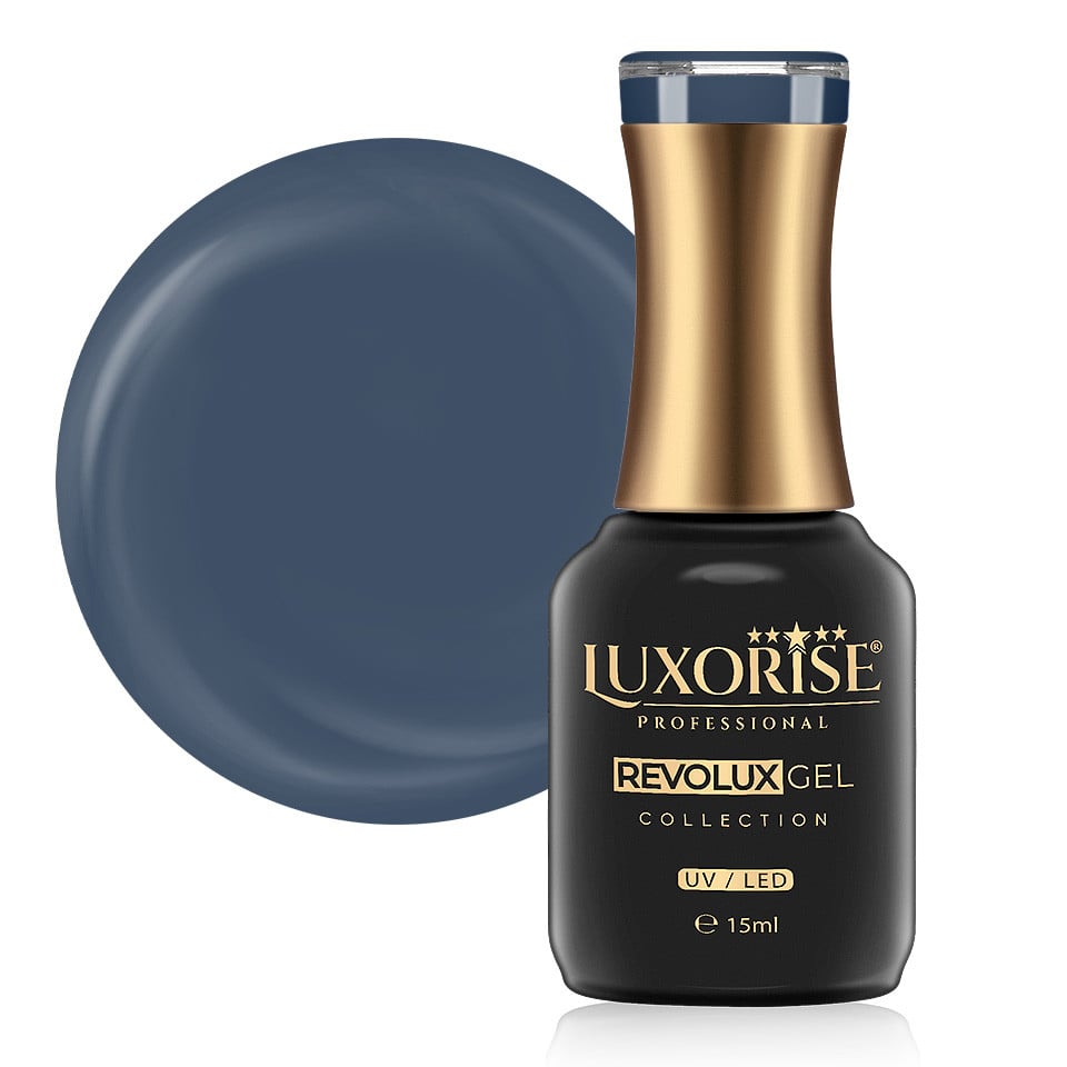 Oja Semipermanenta Revolux LUXORISE, Steel Blue 15ml Oja Semipermanenta Revolux LUXORISE, Steel Blue 15ml