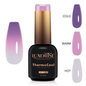 Oja Semipermanenta Termica 3 Culori LUXORISE ThermoCool - Bloom Energy 10ml