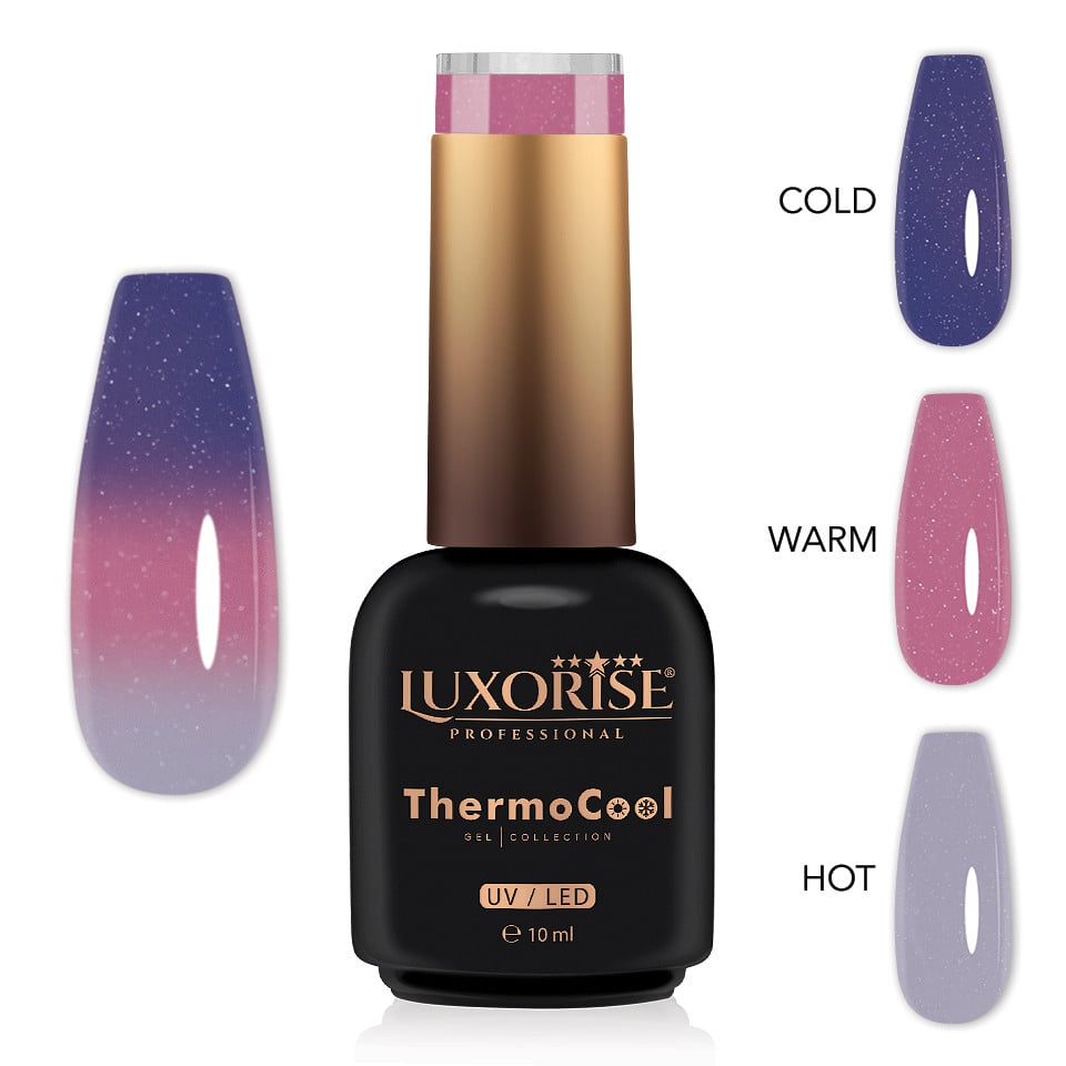 Oja Semipermanenta Termica 3 Culori LUXORISE ThermoCool - Charming Glow 10ml Oja Semipermanenta Termica 3 Culori LUXORISE ThermoCool - Charming Glow 10ml