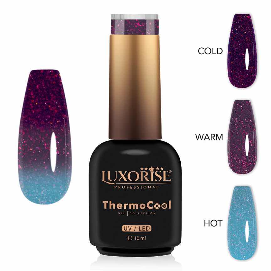 Oja Semipermanenta Termica 3 Culori LUXORISE ThermoCool - Cosmic Sheen 10ml Oja Semipermanenta Termica 3 Culori LUXORISE ThermoCool - Cosmic Sheen 10ml