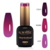 Oja Semipermanenta Termica 3 Culori LUXORISE ThermoCool - Lavender Shades 10ml