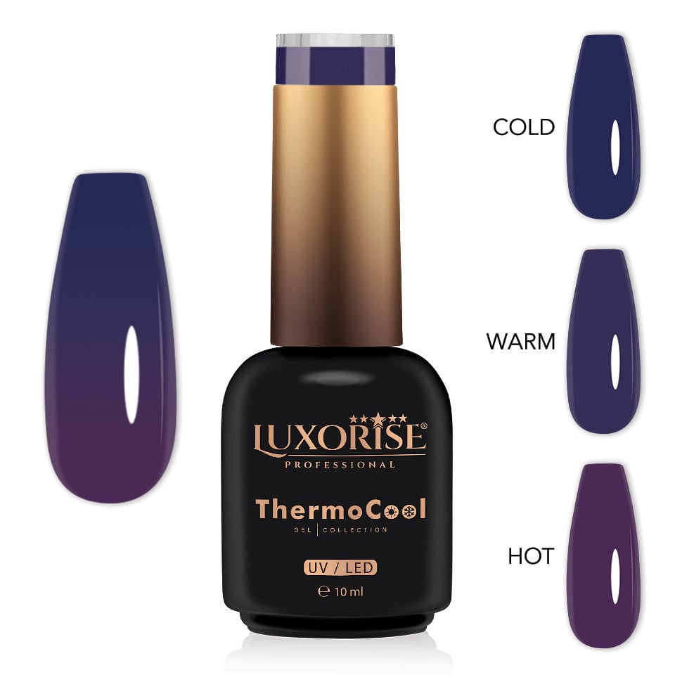 Oja Semipermanenta Termica 3 Culori LUXORISE ThermoCool - Plum Affair 10ml Oja Semipermanenta Termica 3 Culori LUXORISE ThermoCool - Plum Affair 10ml