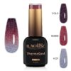 Oja Semipermanenta Termica 3 Culori LUXORISE ThermoCool - Pure Heart 10ml