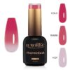 Oja Semipermanenta Termica 3 Culori LUXORISE ThermoCool - Pure Princess 10ml