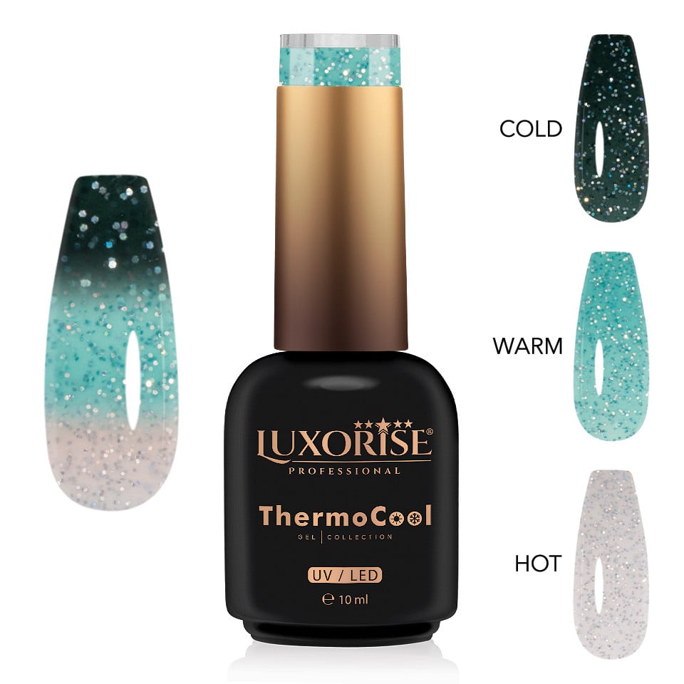 Oja Semipermanenta Termica 3 Culori LUXORISE ThermoCool - Serene Water 10ml Oja Semipermanenta Termica 3 Culori LUXORISE ThermoCool - Serene Water 10ml