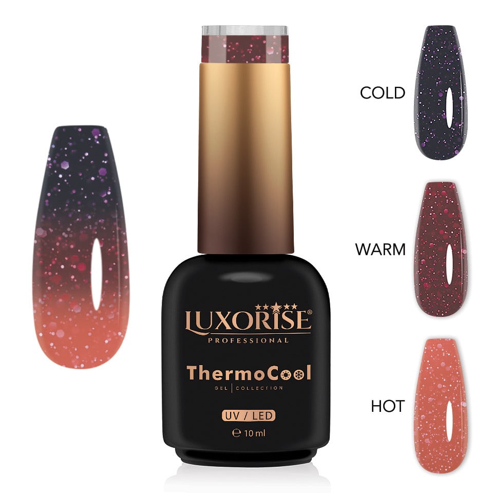 Oja Semipermanenta Termica 3 Culori LUXORISE ThermoCool - Shine Bright 10ml Oja Semipermanenta Termica 3 Culori LUXORISE ThermoCool - Shine Bright 10ml