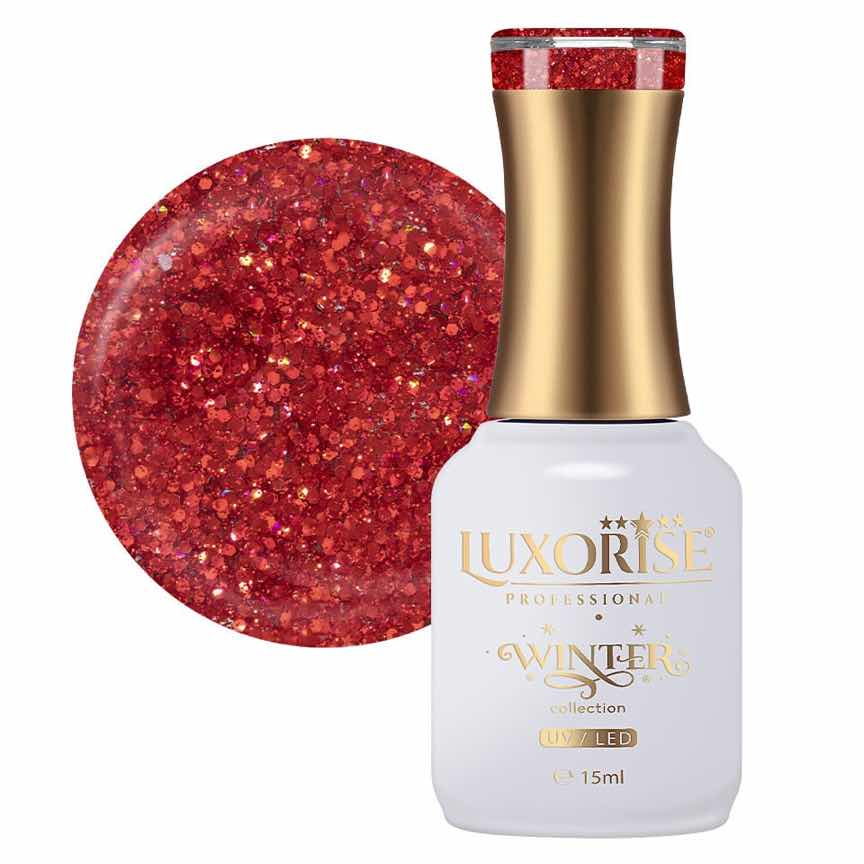 Oja Semipermanenta Winter Collection LUXORISE, Fortune Red 15ml Oja Semipermanenta Winter Collection LUXORISE, Fortune Red 15ml
