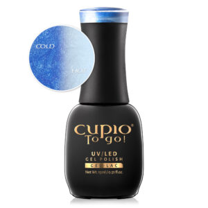 Oja semipermanenta termica glitter Blue Rain 15ml