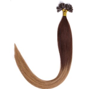 Extensii Cheratina Premium Ombre Ciocolatiu/Blond Miere