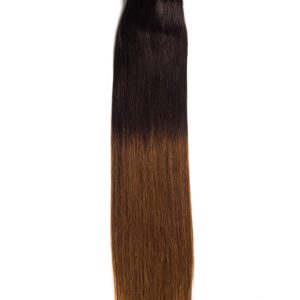 Extensii Clip-On Premium Ombre Saten Inchis/Aramiu