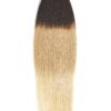 Extensii Cusute Premium Ombre Saten Inchis/Blond Cenusiu