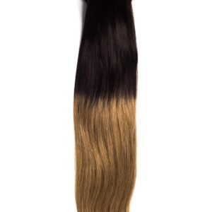 Extensii Clip-On Deluxe Ombre Saten Inchis/Blond Aluna