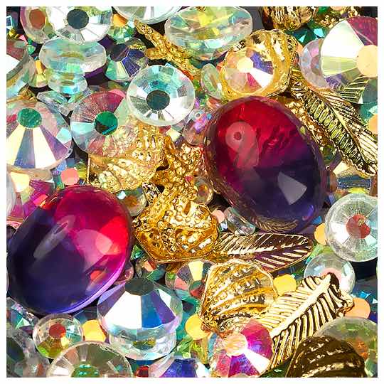 Decor unghii caviar, cristale si forme metalice #05 Decor unghii caviar, cristale si forme metalice #05