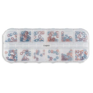 Ornamente metalice unghii set 12 Angel