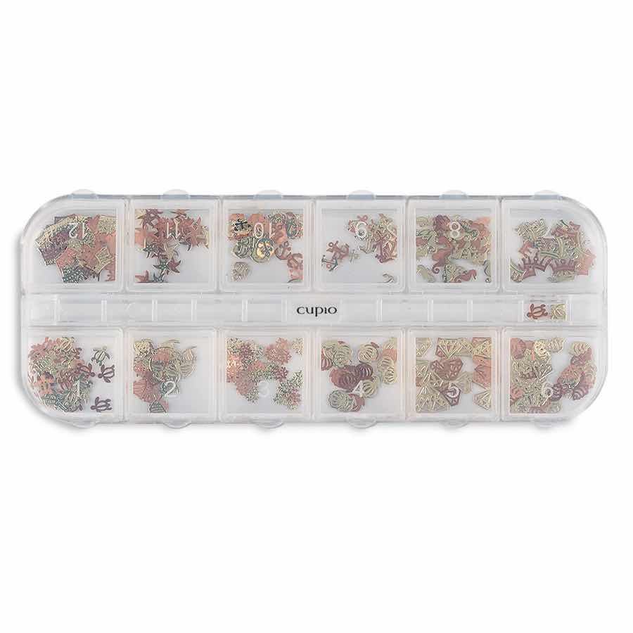 Ornamente metalice unghii set 12 Baby Ornamente metalice unghii set 12 Baby