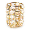 Suport pensule cu cristale - Gold