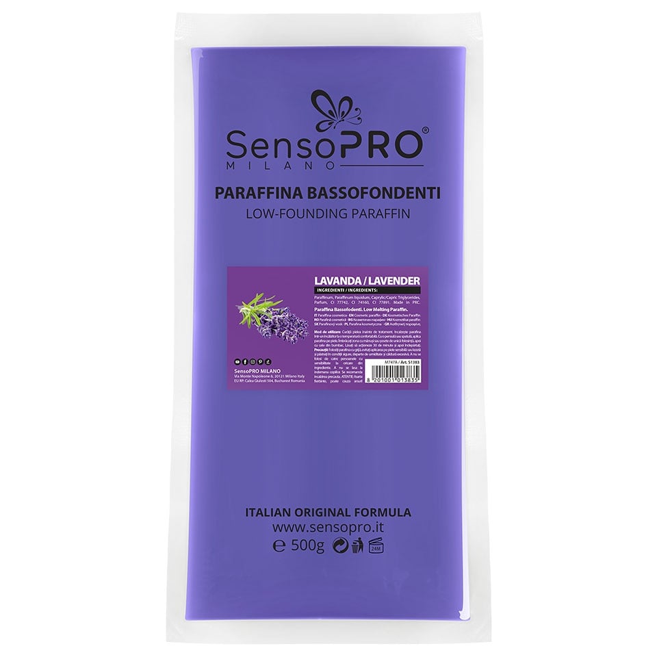 Parafina Solida cu aroma de Lavanda SensoPRO Milano, 500g Parafina Solida cu aroma de Lavanda SensoPRO Milano, 500g