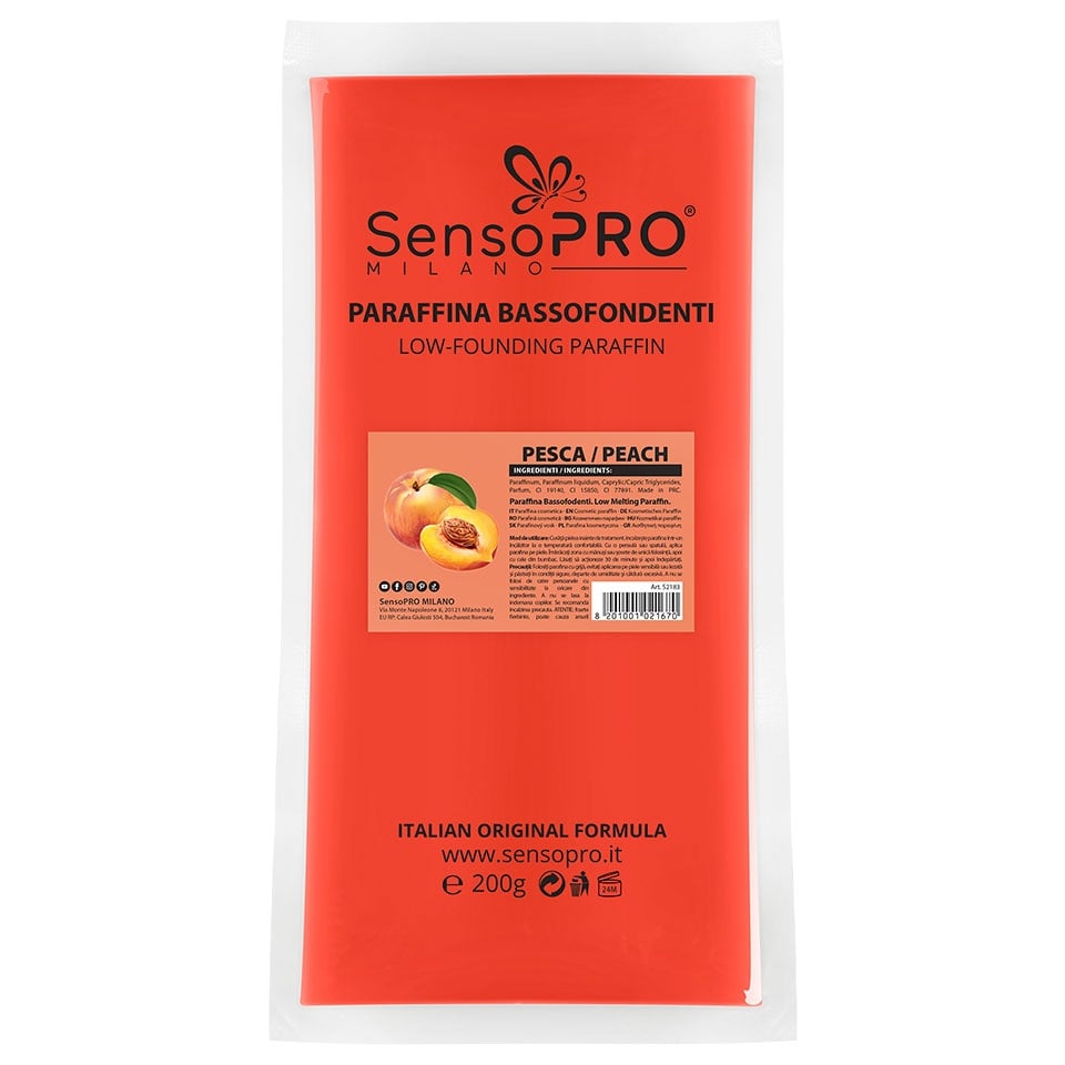 Parafina Solida cu aroma de Piersica SensoPRO Milano, 200 g Parafina Solida cu aroma de Piersica SensoPRO Milano, 200 g