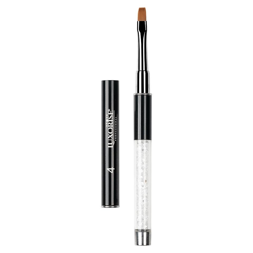 Pensula Unghii Aplicare Gel Nr. 4 Crystal Clear, LUXORISE Pensula Unghii Aplicare Gel Nr. 4 Crystal Clear, LUXORISE
