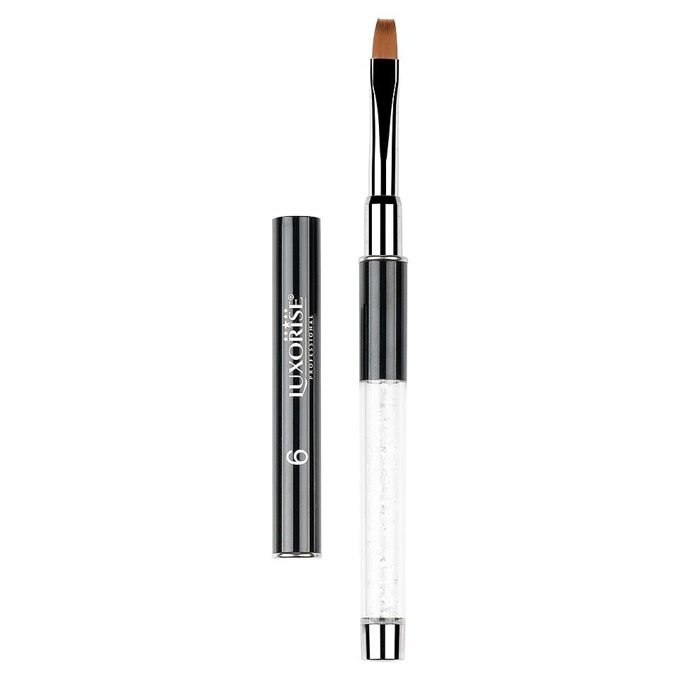 Pensula Unghii Aplicare Gel Nr. 6 Crystal Clear, LUXORISE Pensula Unghii Aplicare Gel Nr. 6 Crystal Clear, LUXORISE
