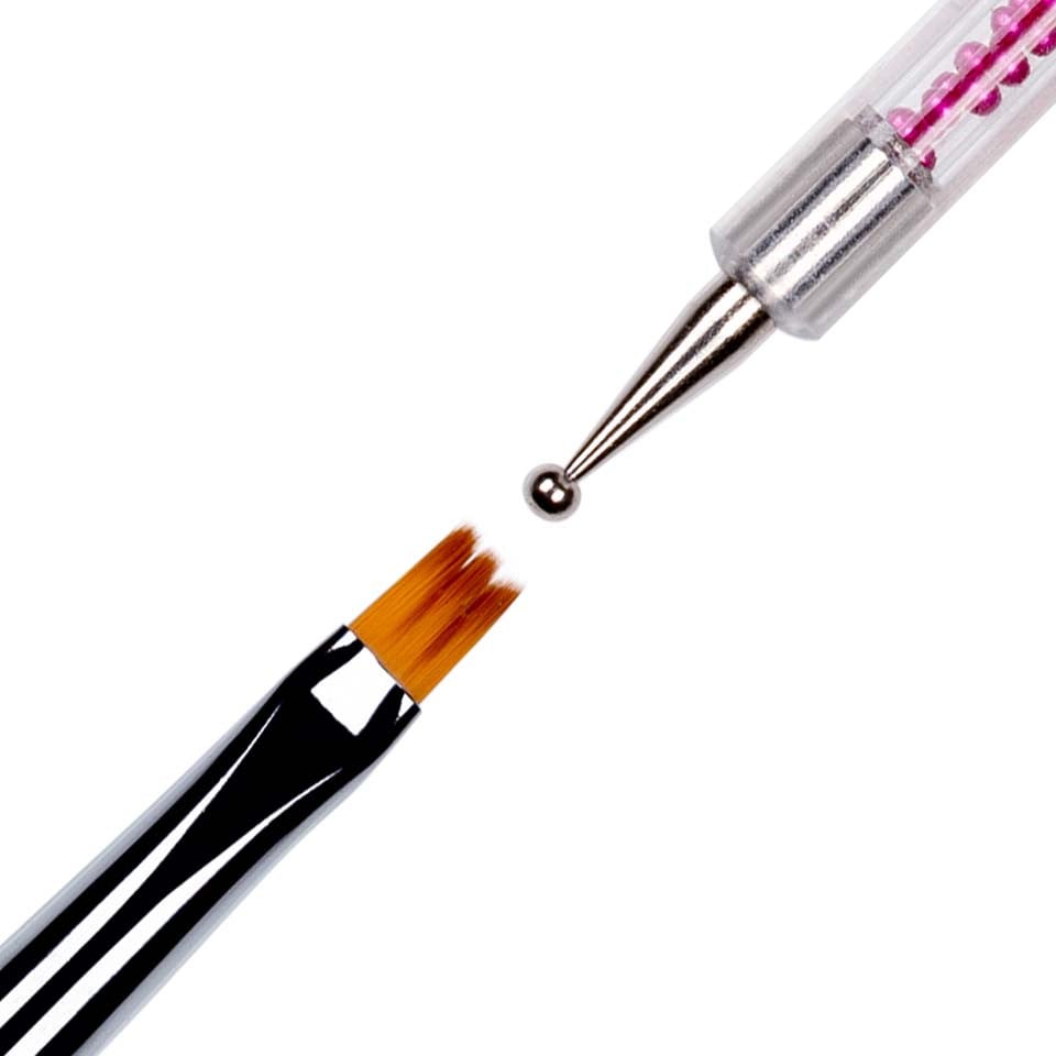 Pensula Unghii tehnica One Stroke, doua capete #02 LUXORISE Pensula Unghii tehnica One Stroke, doua capete #02 LUXORISE