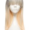 Peruca HOLLY Ombre Negru Blond Platinat