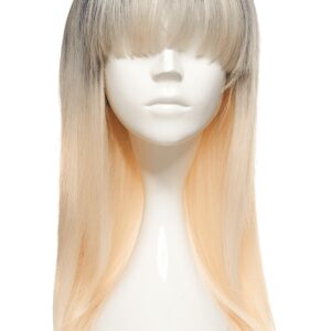 Peruca HOLLY Ombre Negru Blond Platinat