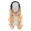 Peruca Partiala 3/4 Ombre Blond Alb Peruca Partiala 3/4 Ombre Blond Alb