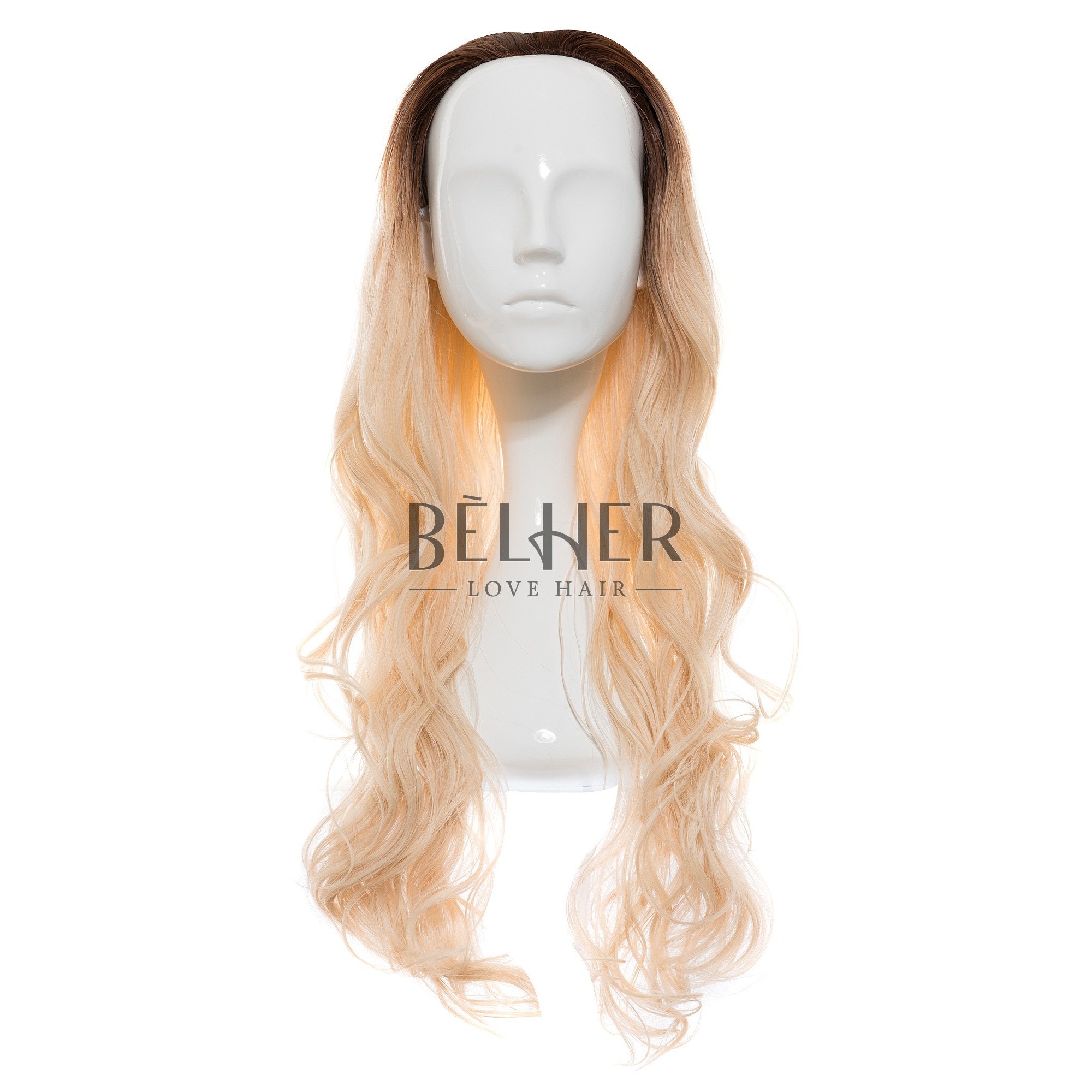 Peruca Partiala 3/4 Ombre Blond Bej Peruca Partiala 3/4 Ombre Blond Bej