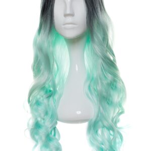 Peruca Selena Ombre Turcoaz