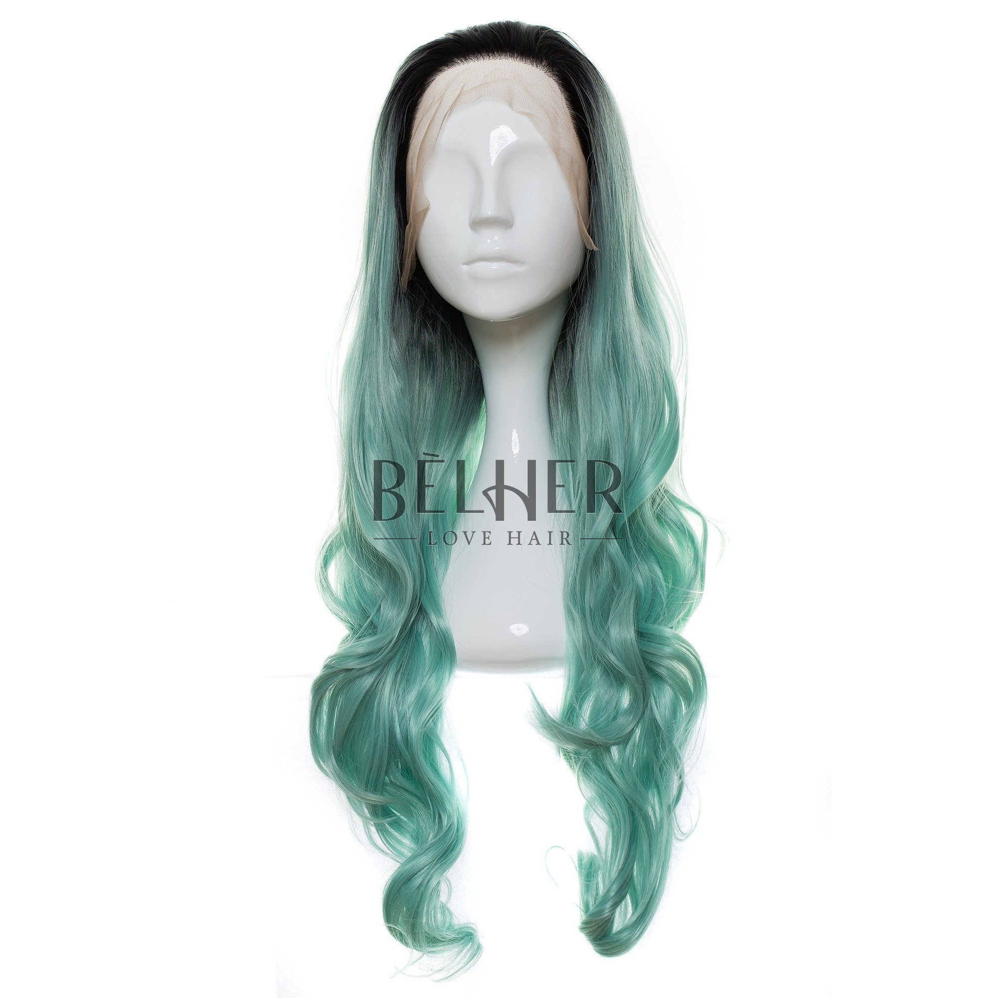 Peruca Valeria Ombre Teal Peruca Valeria Ombre Teal